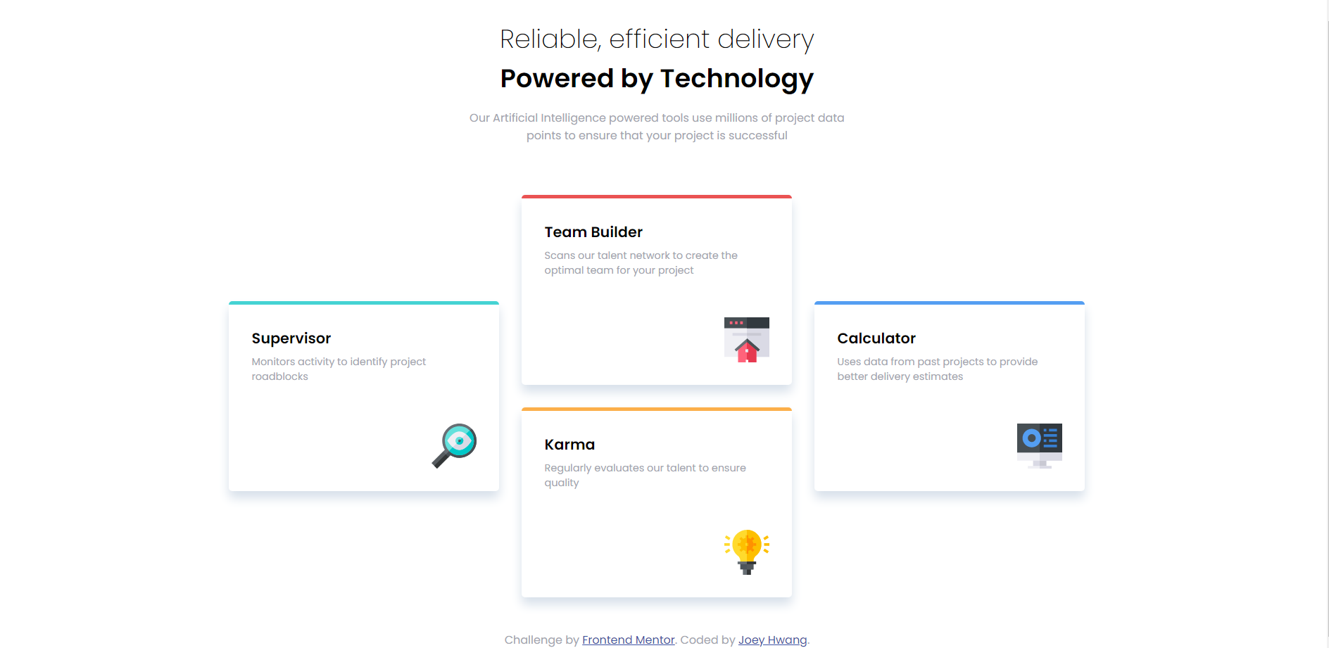 Four Card Feature Section