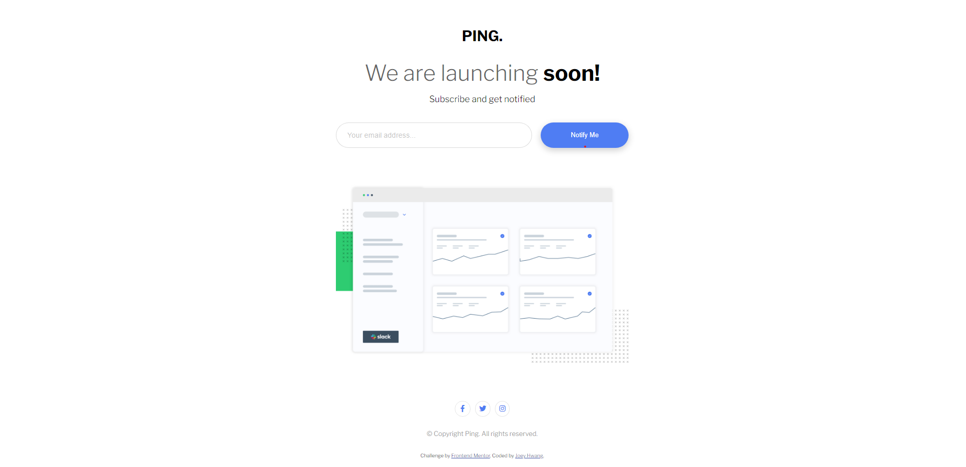 Ping Coming Soon Page